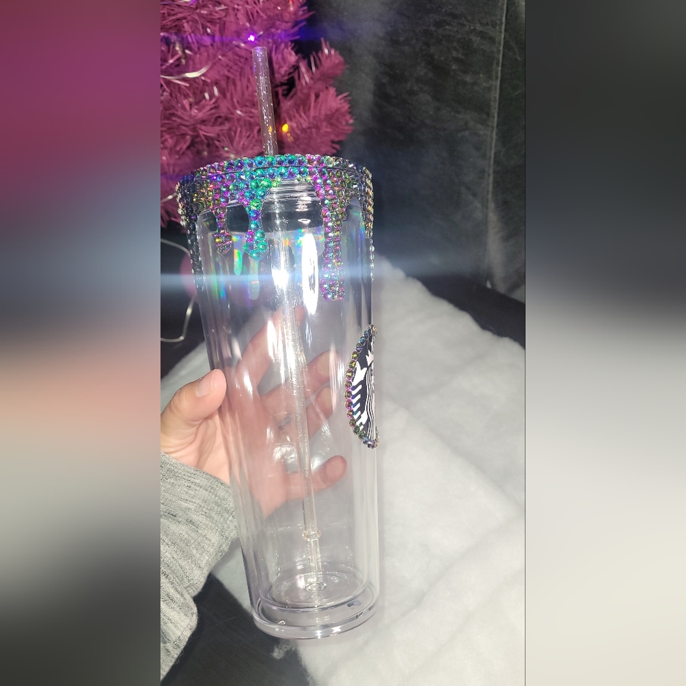 Drip Rhinestone Tumbler - Picture 3 of 5